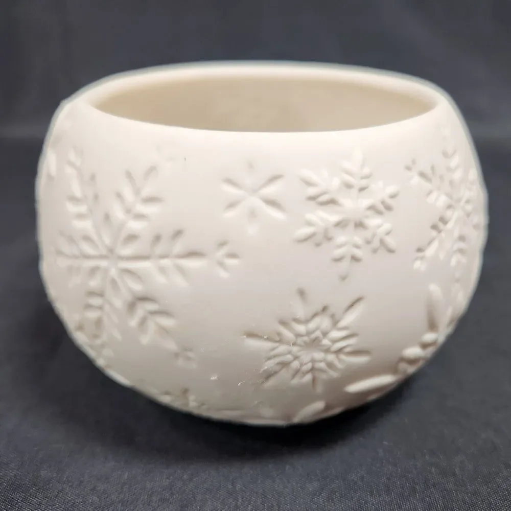 💜PartyLite Ivory Snowflake Illuminescents Fragrance Warmer - Picture 9 of 12